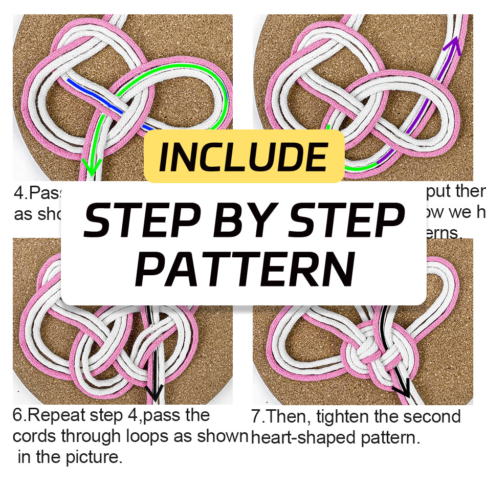 Macrame Kit Round Lace Coaster Weaving Kit | Light Color Elegance | Color Edging | Heat Pad | Beginner Weaving | Fits Most Cups