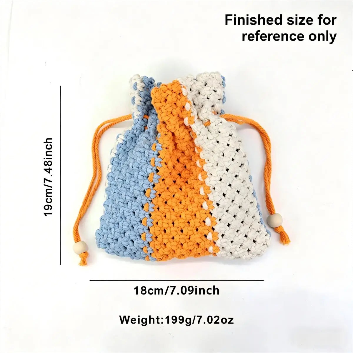 Macrame Kit for Beginners | DIY Macrame Drawstring Storage Pouch Craft Kit