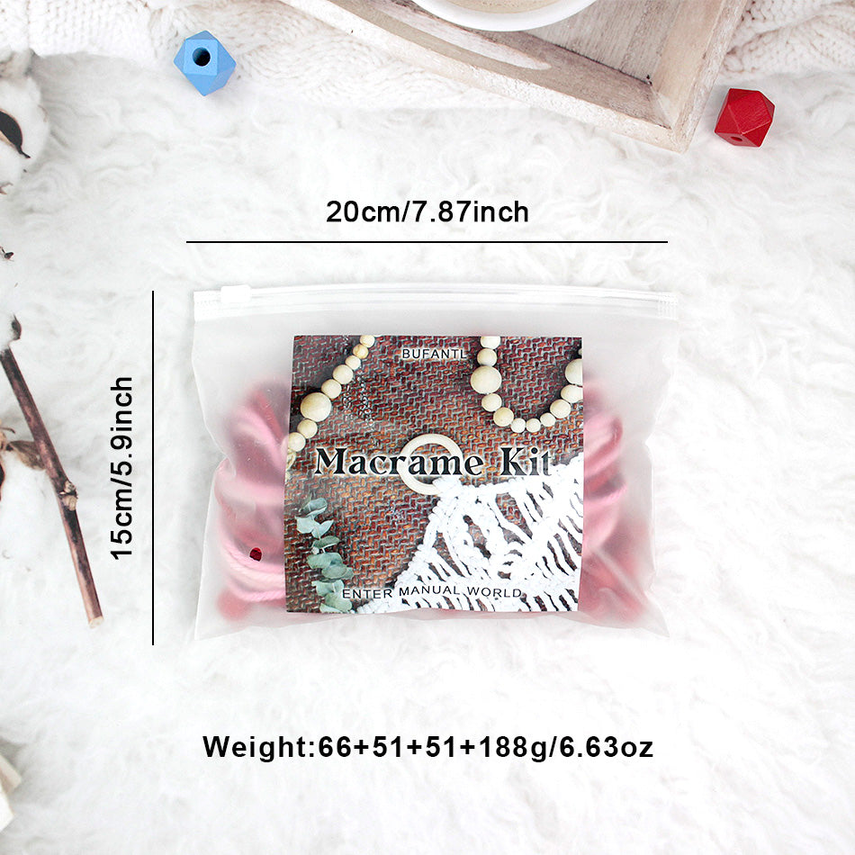 Macrame Kit Christmas Tree Combo Weaving Kit | 3 Tutorials | Xmas Ornament/Car Charm | Beginner Weaving | Handmade Gift