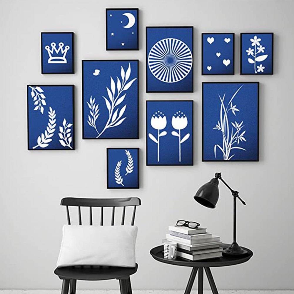 A4 Cyanotype Craft Kit Cyanotype Set | Sun Art Paper | 2 Cyanotype Sheets | For Photography/DIY Enthusiasts