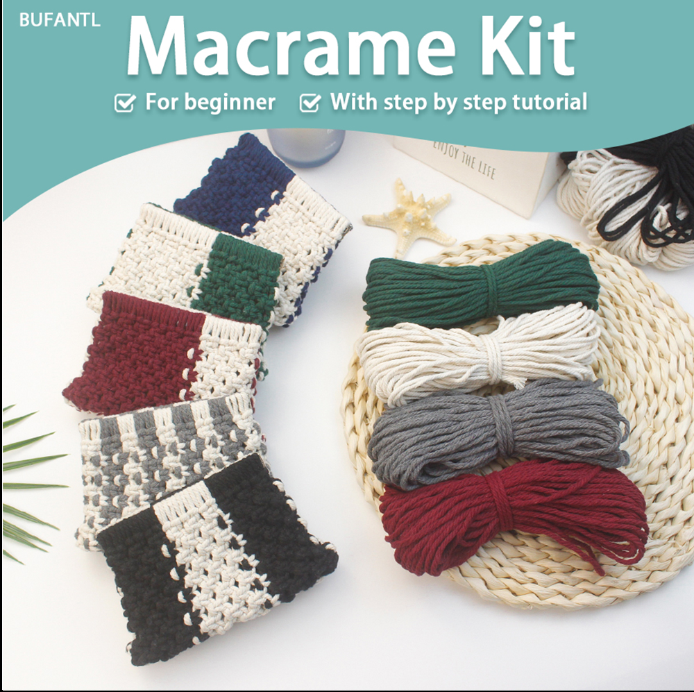Spring Clip Wallet Weaving Kit Macrame Kit | Customizable Colors | Easy Open/Close | DIY Gift | Bohemian Style