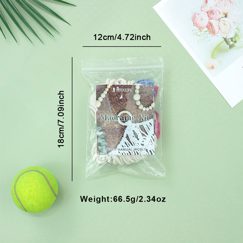 Daisy Earphone Bag Weaving Kit Macrame Kit | Drawstring Design | Adjustable Size | DIY Gift
