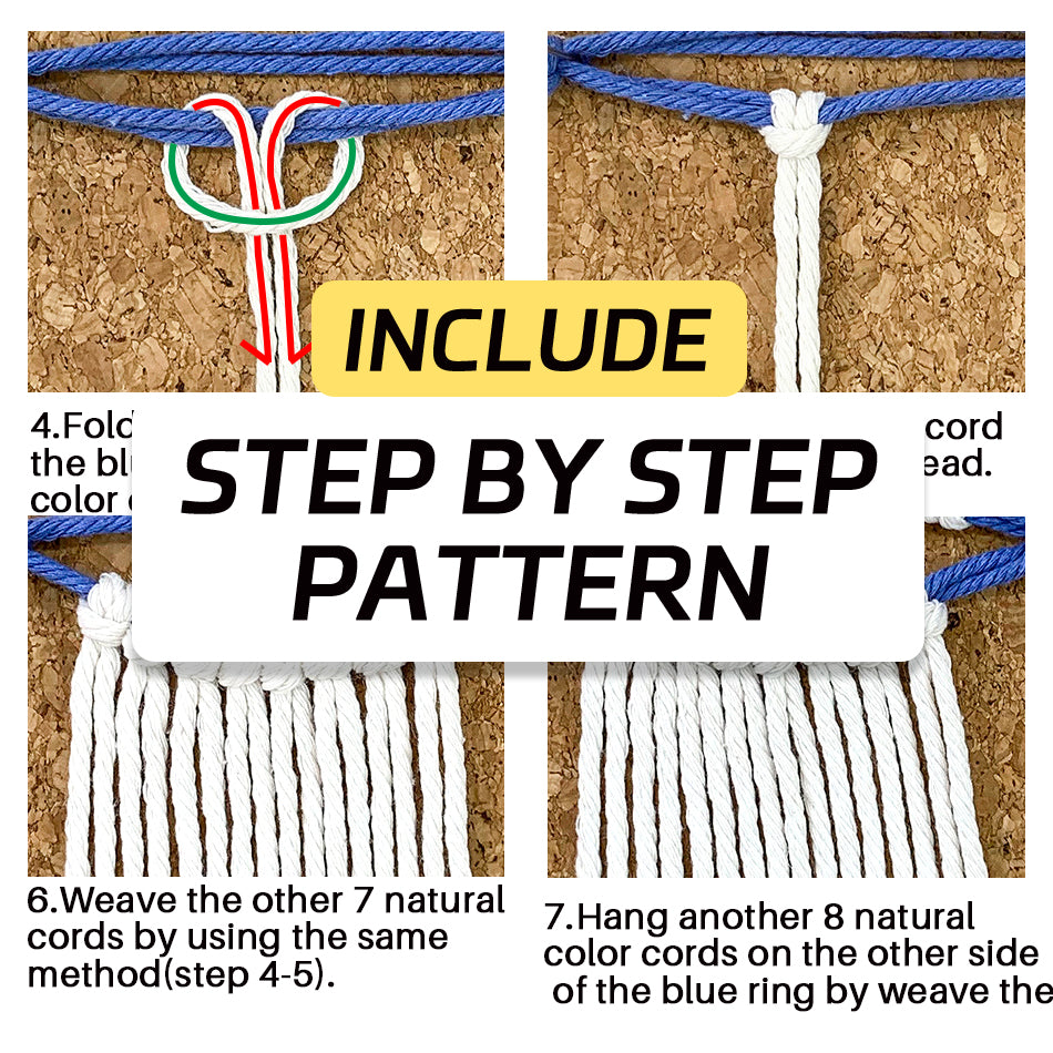 Daisy Earphone Bag Weaving Kit Macrame Kit | Drawstring Design | Adjustable Size | DIY Gift