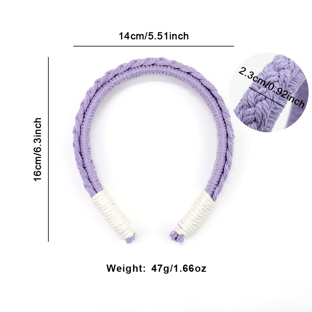 Headband DIY Weaving Kit Macrame Kit | Bohemian Style | Hair Band | Beginner-Friendly | Handmade Gift | Skull Top Lifting