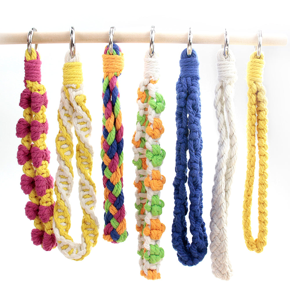 Mixed Weaving Kit Macrame Kit | Keychain/Decor Items | Premium Gift Box | Beginner-Friendly| 11 English Tutorials | Handmade Gift