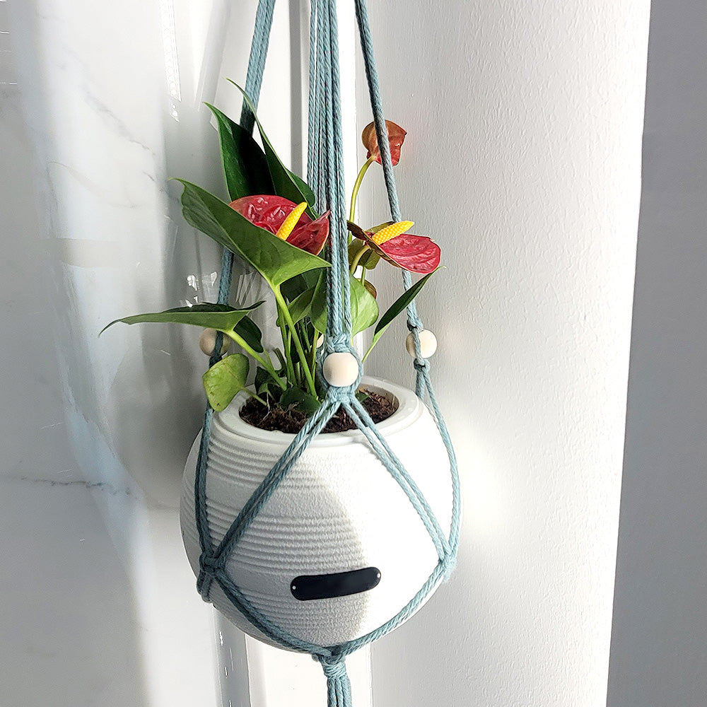 Long Tassel Plant Hanger Weaving Kit Macrame Kit | Plant Net Pocket | Hanging Storage | Handmade Gift | Beginner-Suitable