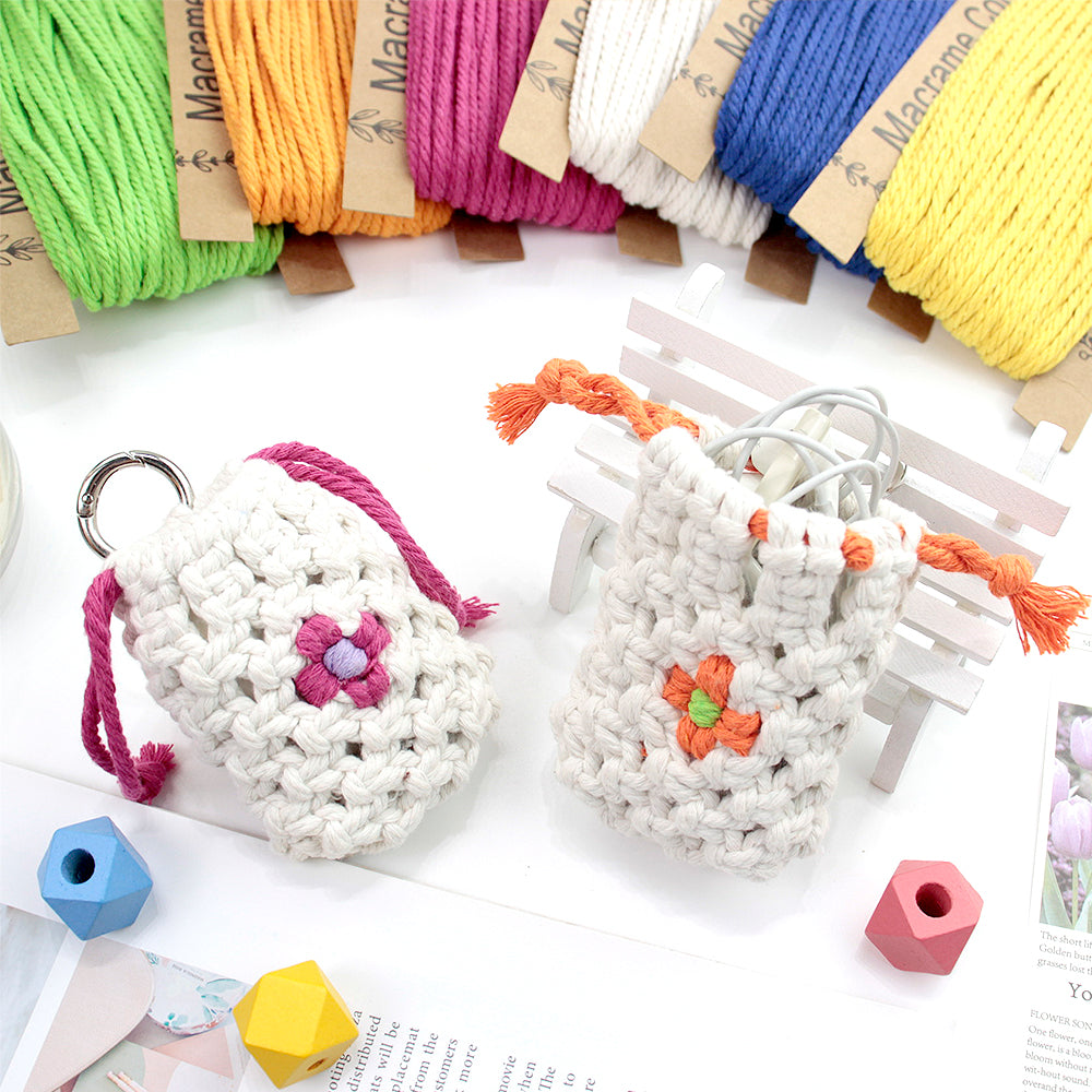 Mixed Weaving Kit Macrame Kit | Keychain/Decor Items | Premium Gift Box | Beginner-Friendly| 11 English Tutorials | Handmade Gift