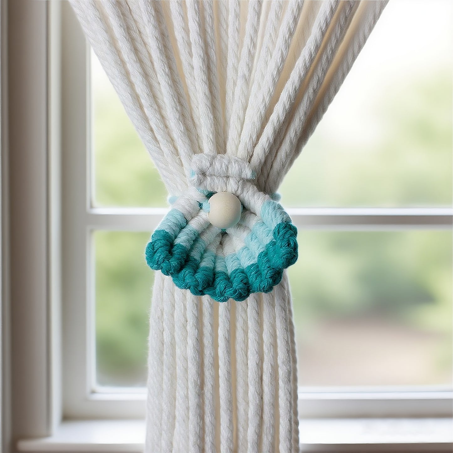 Macrame Kit Shell Bookmark Weaving Kit | 3D Gradient | Bag Charm/Curtain Tie | Beginner Weaving | Home Decor