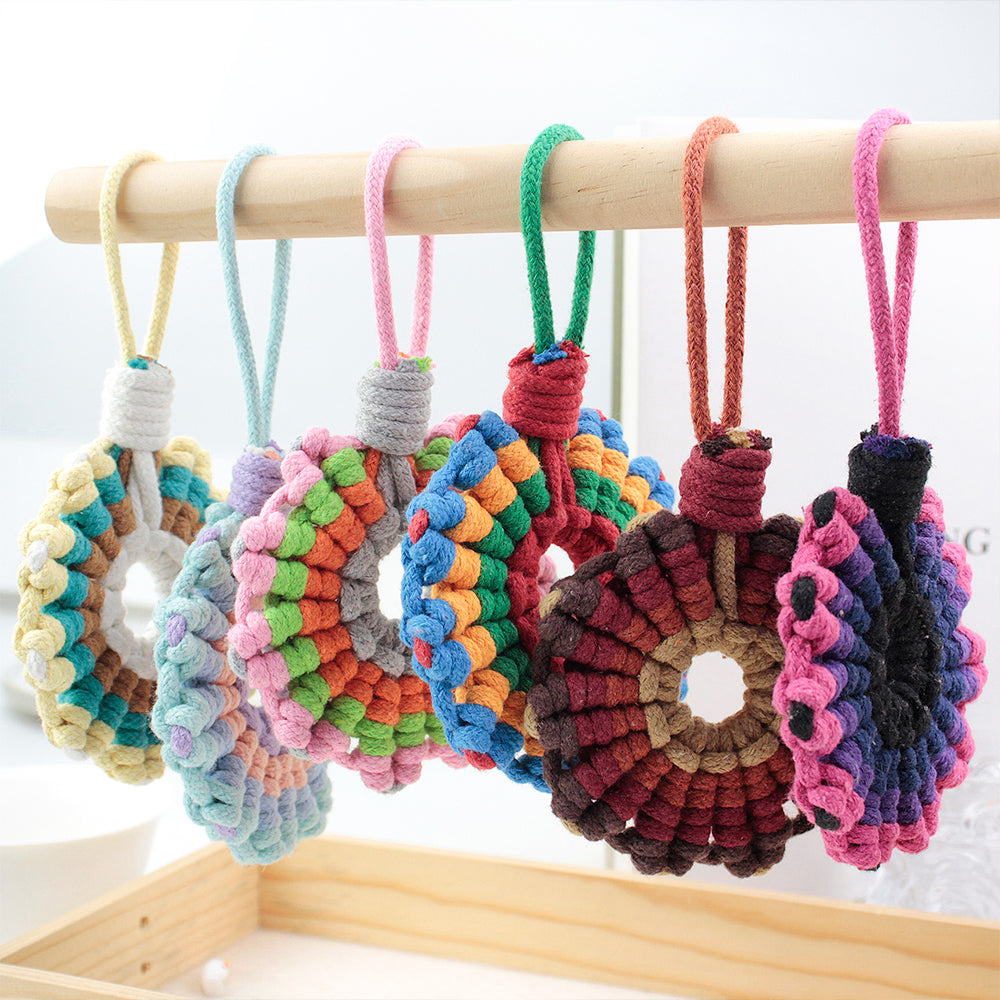 Sunflower Coaster Weaving Kit Macrame Kit | Hangable Decoration | Fits Most Cups | Heat Pad | Beginner-Friendly| Heat-Resistant Table Guard