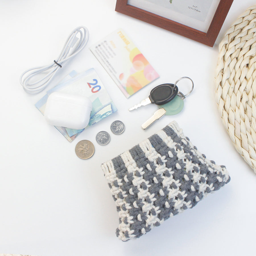 Spring Clip Wallet Weaving Kit Macrame Kit | Customizable Colors | Easy Open/Close | DIY Gift | Bohemian Style