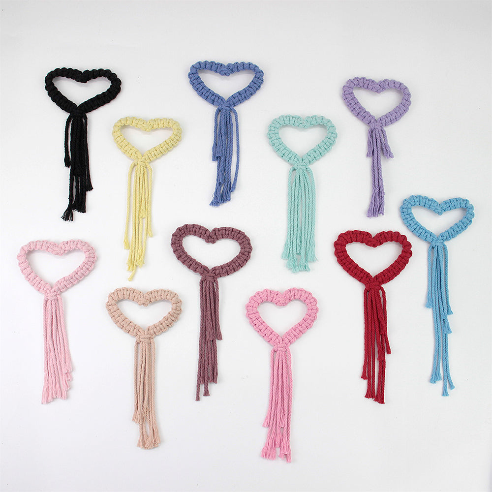 Heart Napkin Clip Weaving Kit Macrame Kit | Napkin Storage | Small Accessory | Beginner-Friendly | Handmade Decor Accessory