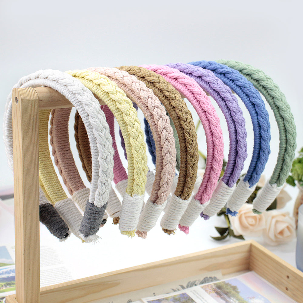 Headband DIY Weaving Kit Macrame Kit | Bohemian Style | Hair Band | Beginner-Friendly | Handmade Gift | Skull Top Lifting