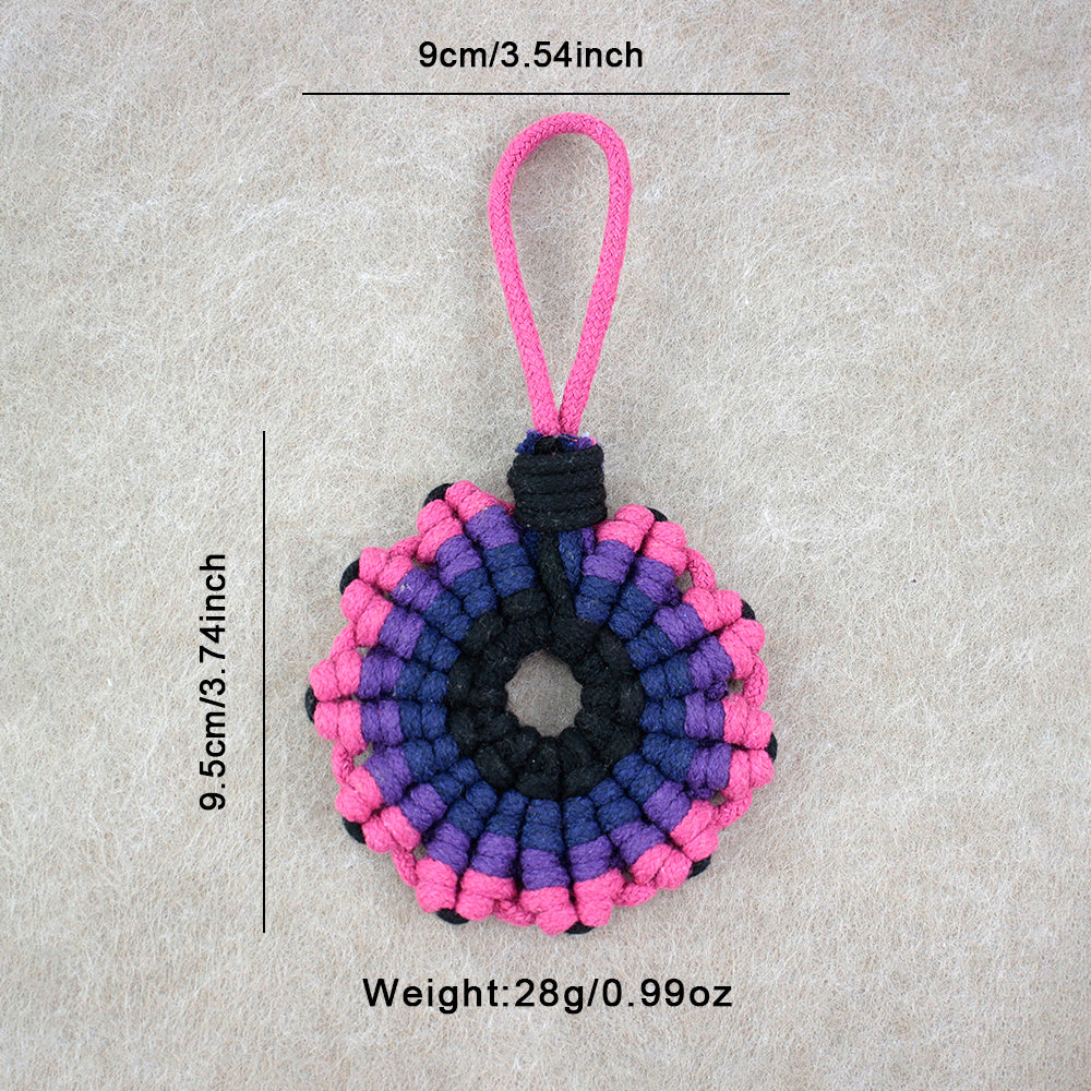 Sunflower Coaster Weaving Kit Macrame Kit | Hangable Decoration | Fits Most Cups | Heat Pad | Beginner-Friendly| Heat-Resistant Table Guard