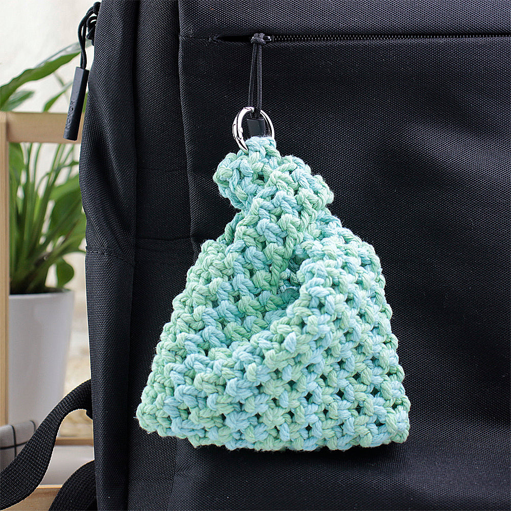 Macrame Kit Mini Tote Weaving Kit | Contrast/Gradient/Adjacent Colors | Hangable on Big Bags | Beginner-Friendly | DIY Gift