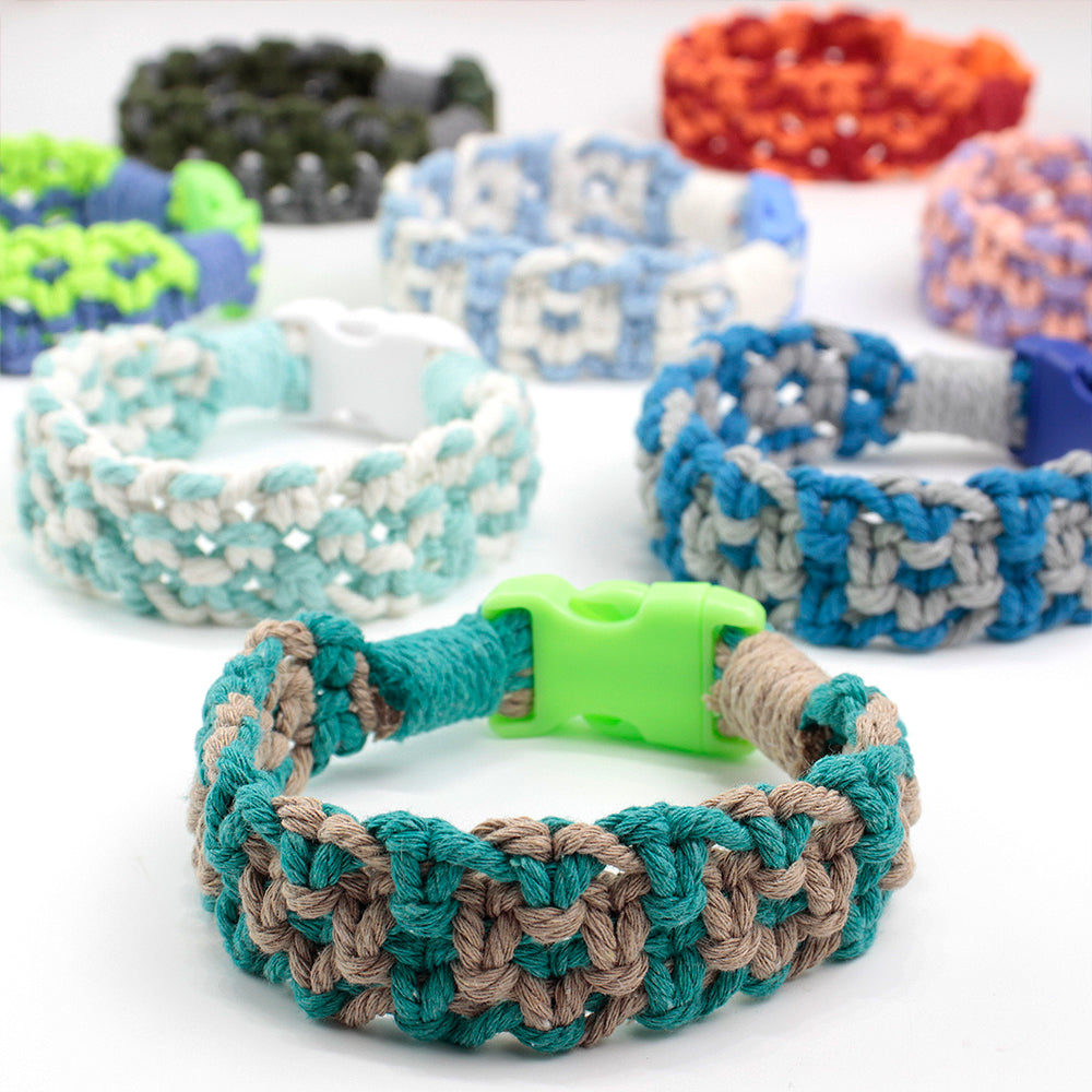 Square Pet Collar Weaving Kit Macrame Kit | Wide Style (Elegant & Cute) | Holiday DIY Handmade Gift | Beginner-Suitable