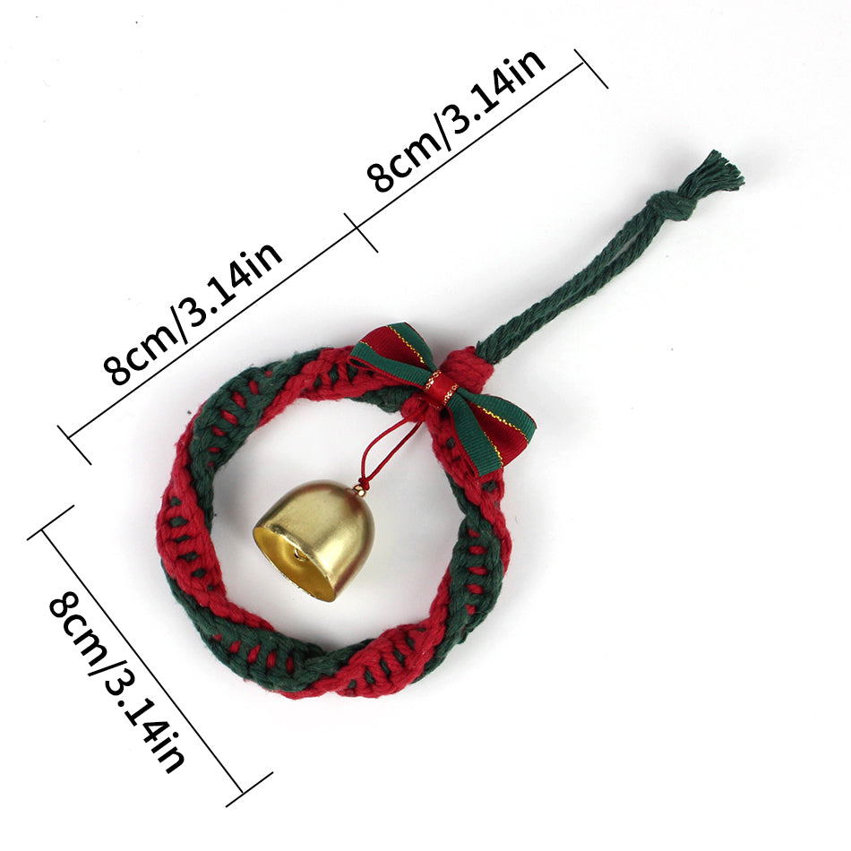 Mini Christmas Wreath Weaving Kit Macrame Kit | Car/Home Use | Holiday DIY Gift | Beginner-Suitable | Multi-Scene Decor