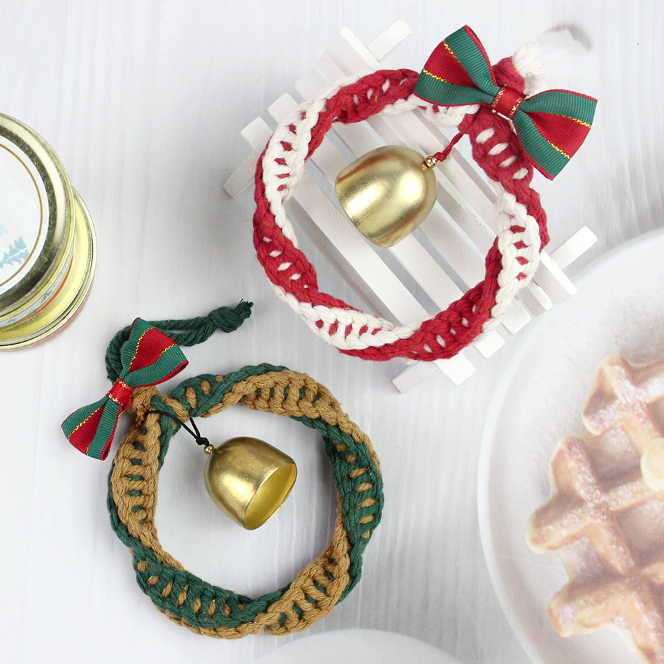 Mini Christmas Wreath Weaving Kit Macrame Kit | Car/Home Use | Holiday DIY Gift | Beginner-Suitable | Multi-Scene Decor