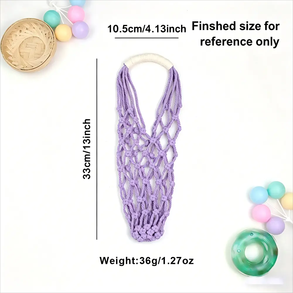 Macrame Kit for Beginners | DIY Macrame Water Bottle Mesh Holder Craft Kit