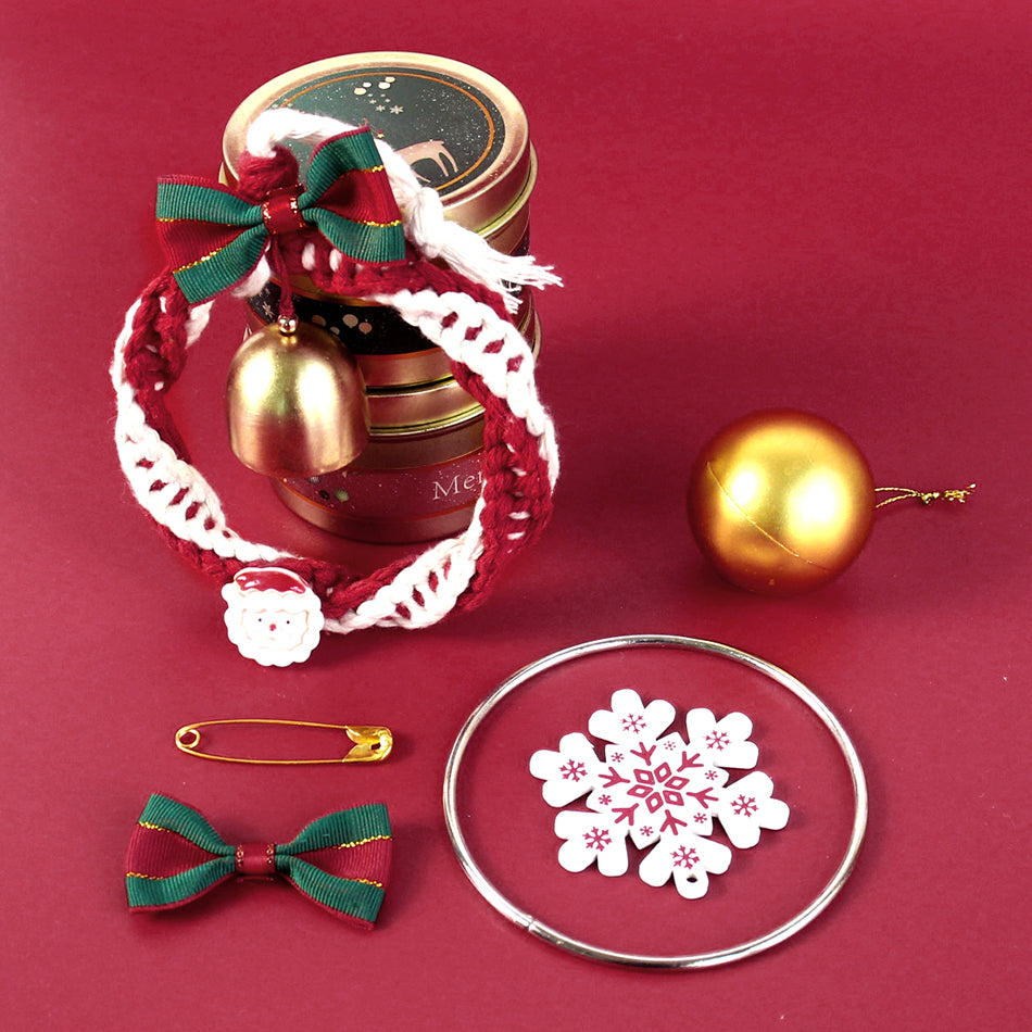 Mini Christmas Wreath Weaving Kit Macrame Kit | Car/Home Use | Holiday DIY Gift | Beginner-Suitable | Multi-Scene Decor