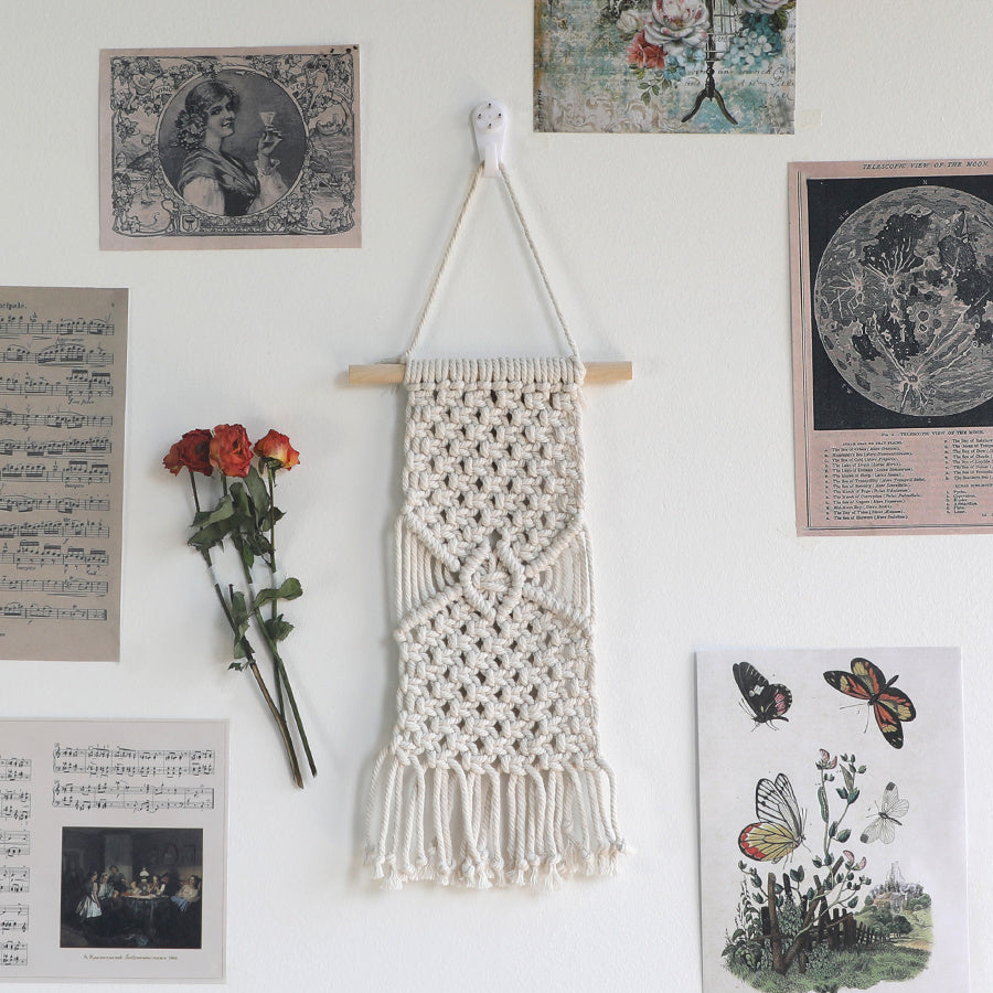 Bohemian Style Tapestry Weaving Kit Macrame Kit ,Bedroom/Living Room/Hallway Decor| Easy to Make | DIY Gift | Beginner DIY Set