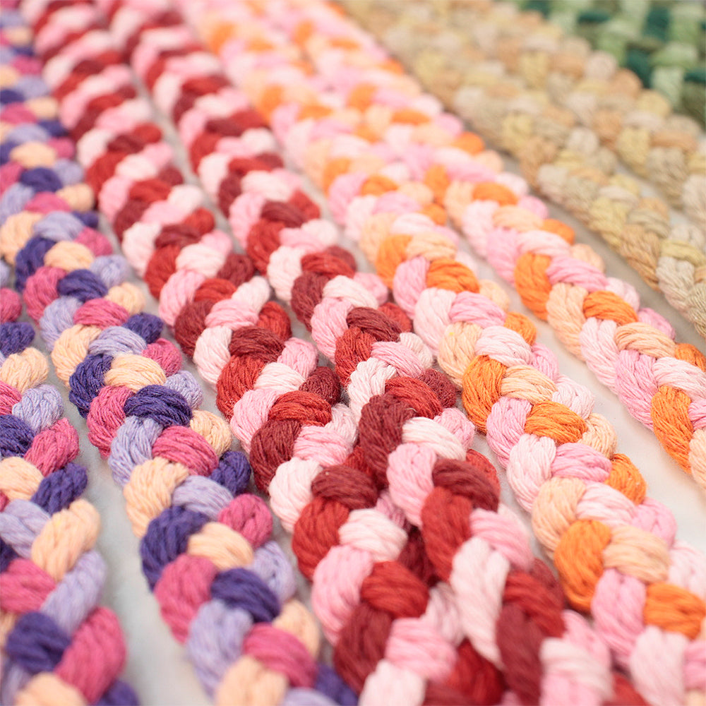 Macrame Kit 4-Strand Braid Keychain Combo Kit | Anti-Lost String/Bag Strap | English Tutorial | Beginner-Friendly | Handmade Gift