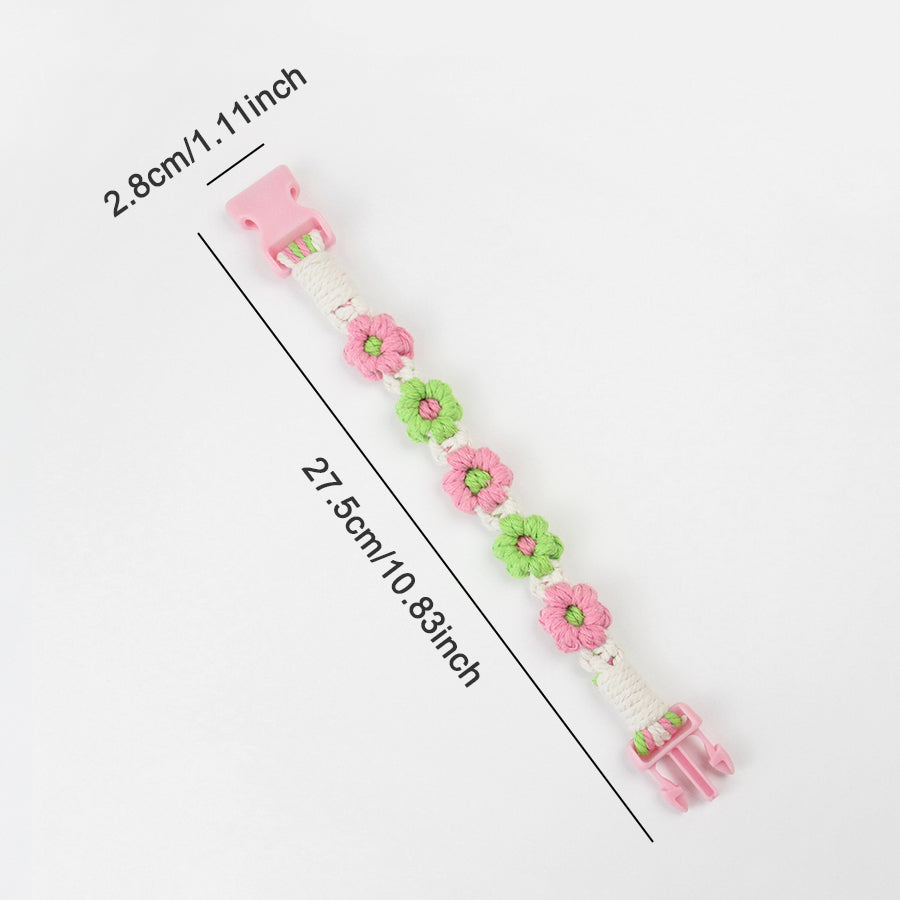 Macrame Kit Daisy Flower Pet Collar Weaving Kit | 3-Color Comfort Match | Adjustable Length | Pet Accessory | Beginner-Friendly