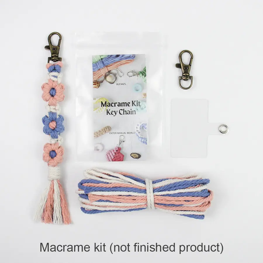Macrame Kit for Beginners | DIY Daisy Macrame Keychain Craft Kit