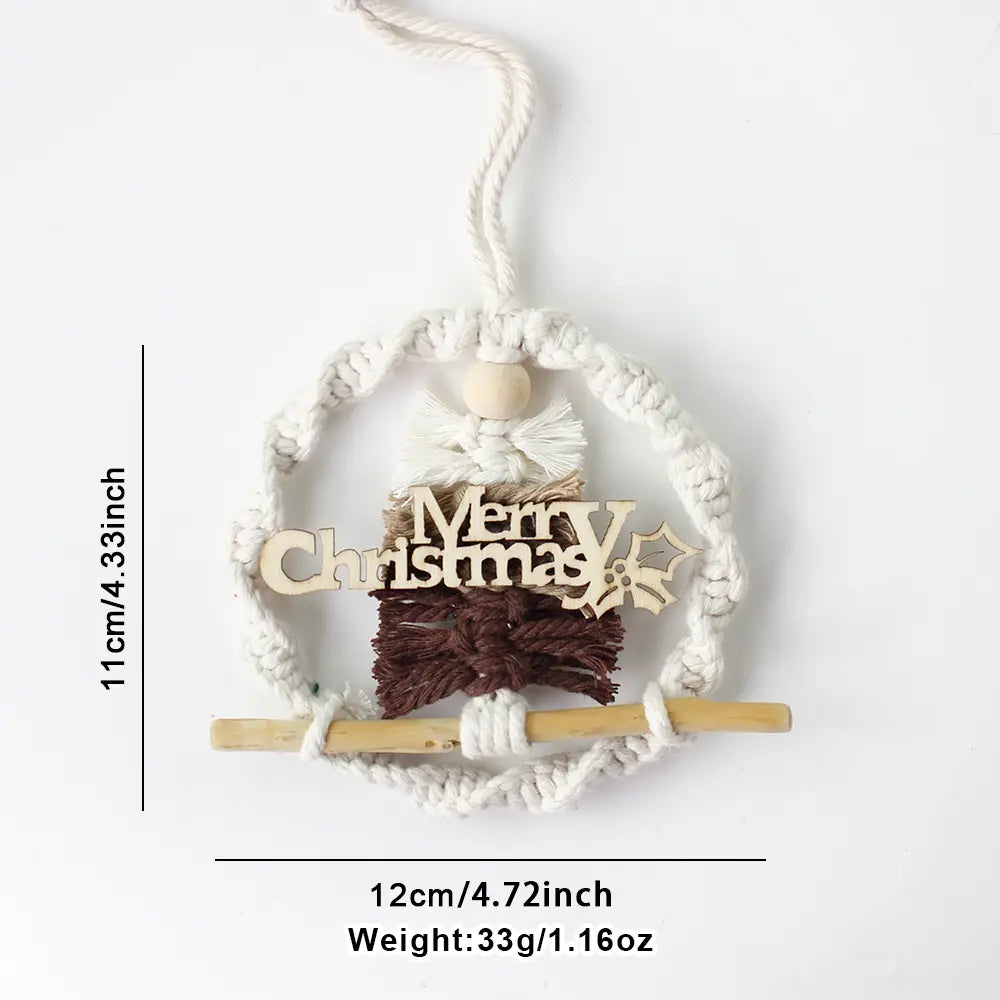 Macrame Kit for Beginners | DIY Christmas Tree Wreath Macrame Craft Kit