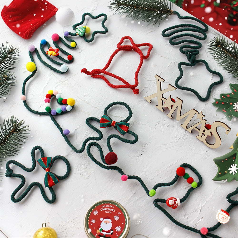 Macrame Kit Wire Christmas Pattern Weaving Kit | Multi-Shape Option | Single/Combined Making | Tabletop Decor | Beginner-Friendly
