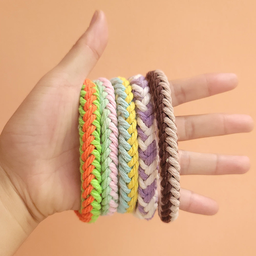 Macrame Kit 8-Strand Pet Collar Weaving Kit | 2-Color Intertwined | Adjustable Length | Pet Accessory | Beginner-Friendly