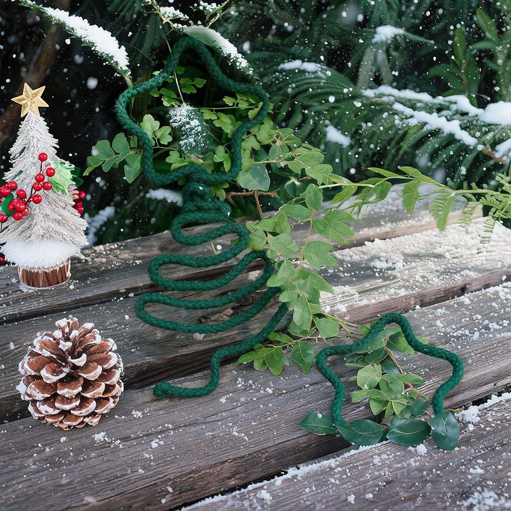 Macrame Kit Wire Christmas Pattern Weaving Kit | Multi-Shape Option | Single/Combined Making | Tabletop Decor | Beginner-Friendly