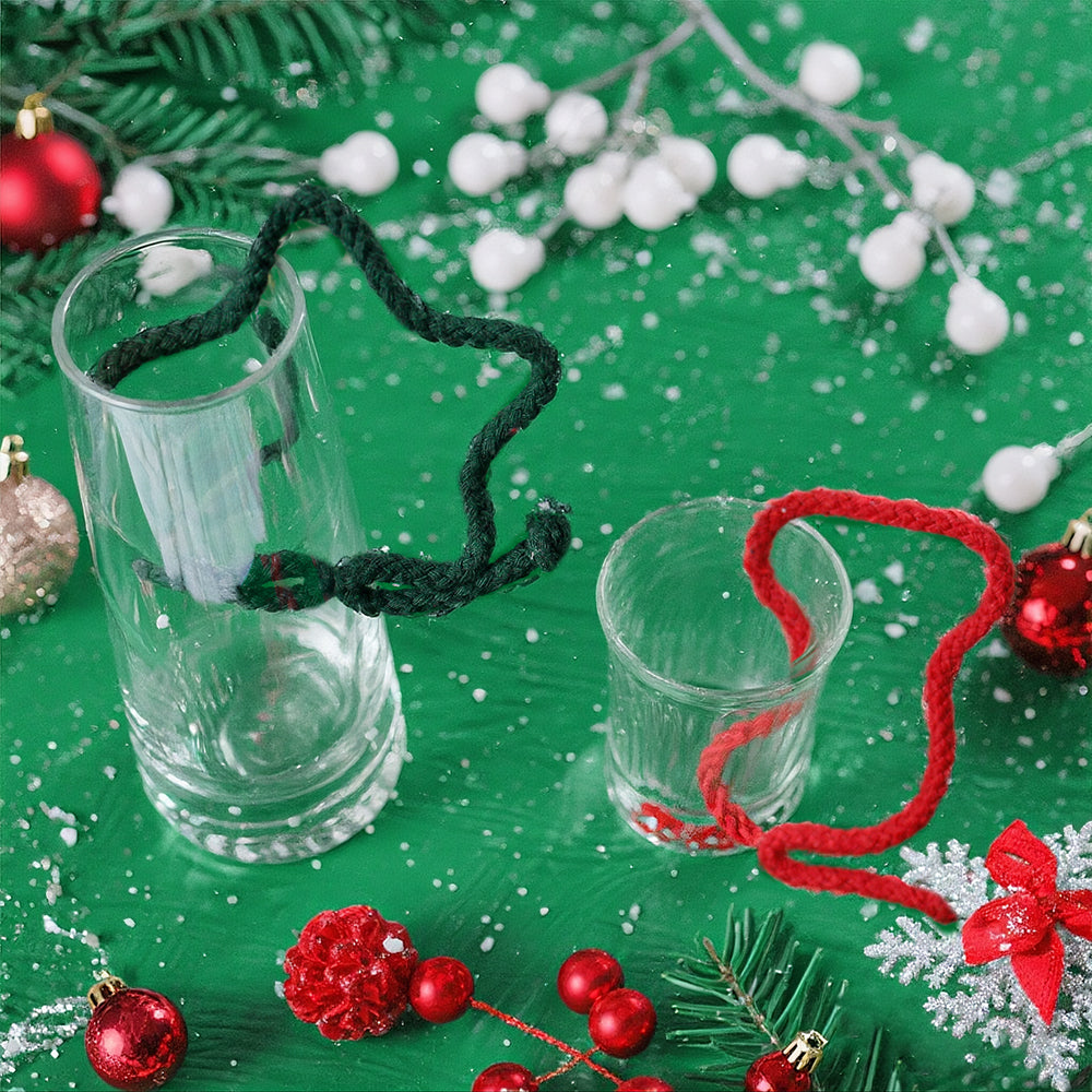 Macrame Kit Wire Christmas Pattern Weaving Kit | Multi-Shape Option | Single/Combined Making | Tabletop Decor | Beginner-Friendly