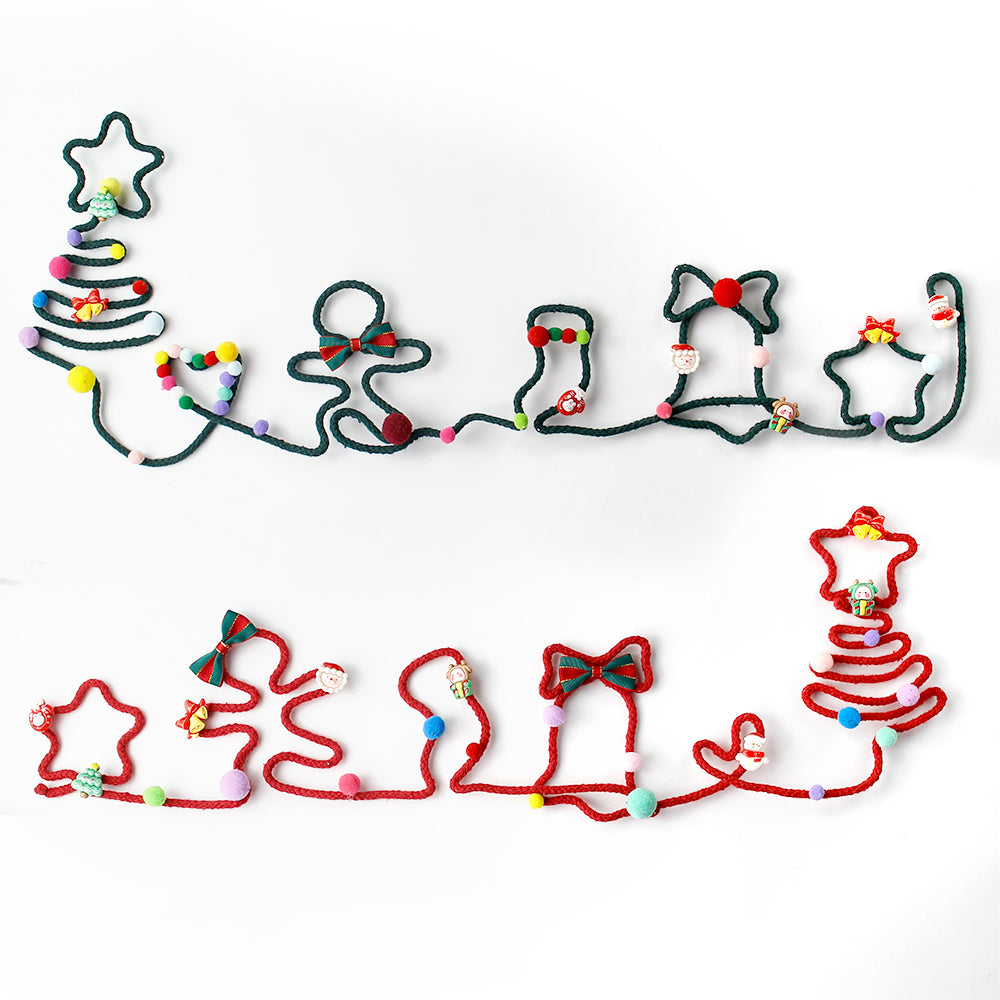 Macrame Kit Wire Christmas Pattern Weaving Kit | Multi-Shape Option | Single/Combined Making | Tabletop Decor | Beginner-Friendly