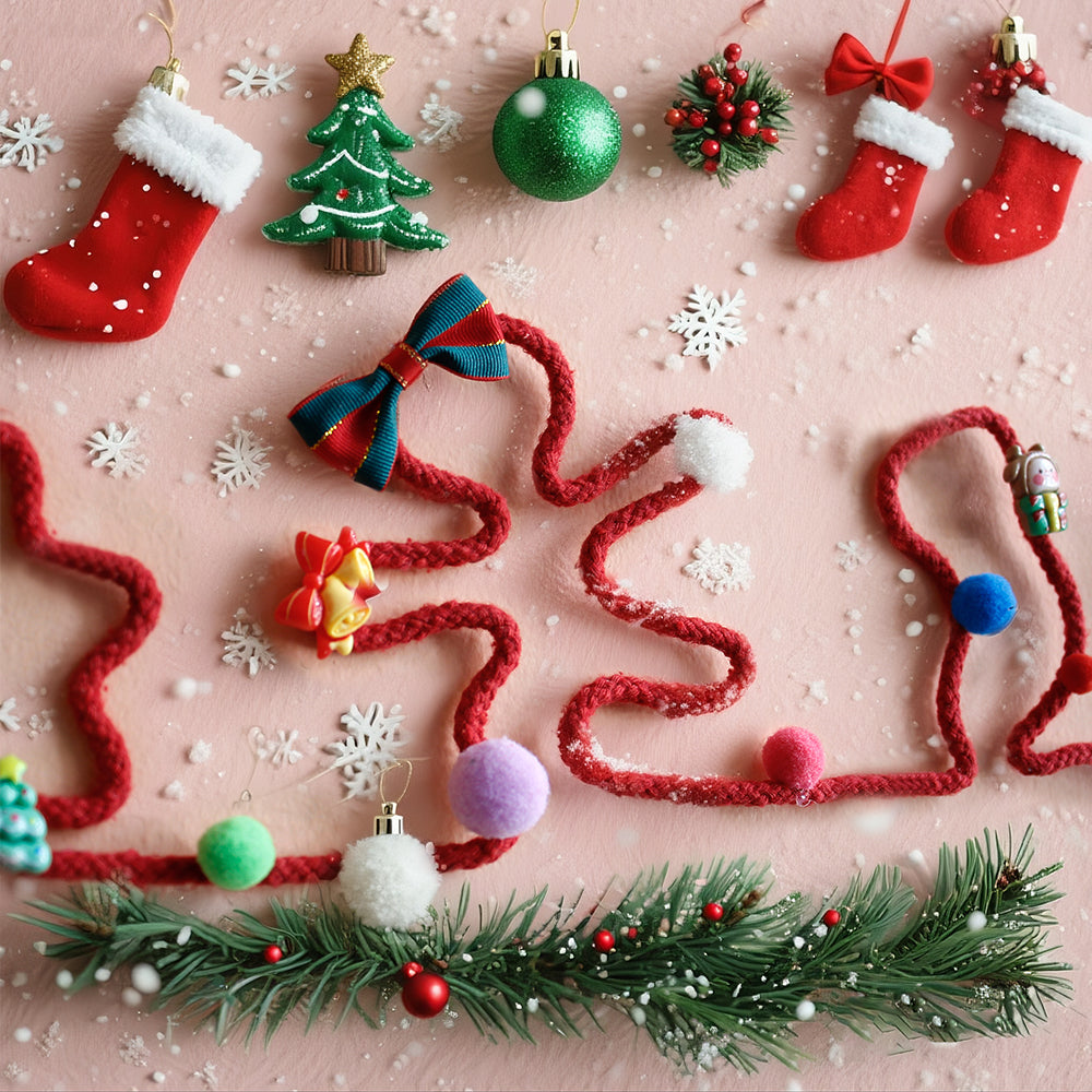 Macrame Kit Wire Christmas Pattern Weaving Kit | Multi-Shape Option | Single/Combined Making | Tabletop Decor | Beginner-Friendly