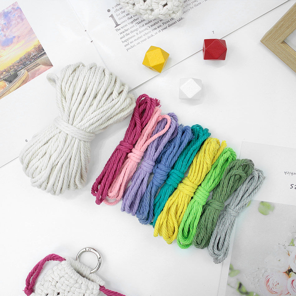 Daisy Earphone Bag Weaving Kit Macrame Kit | Drawstring Design | Adjustable Size | DIY Gift