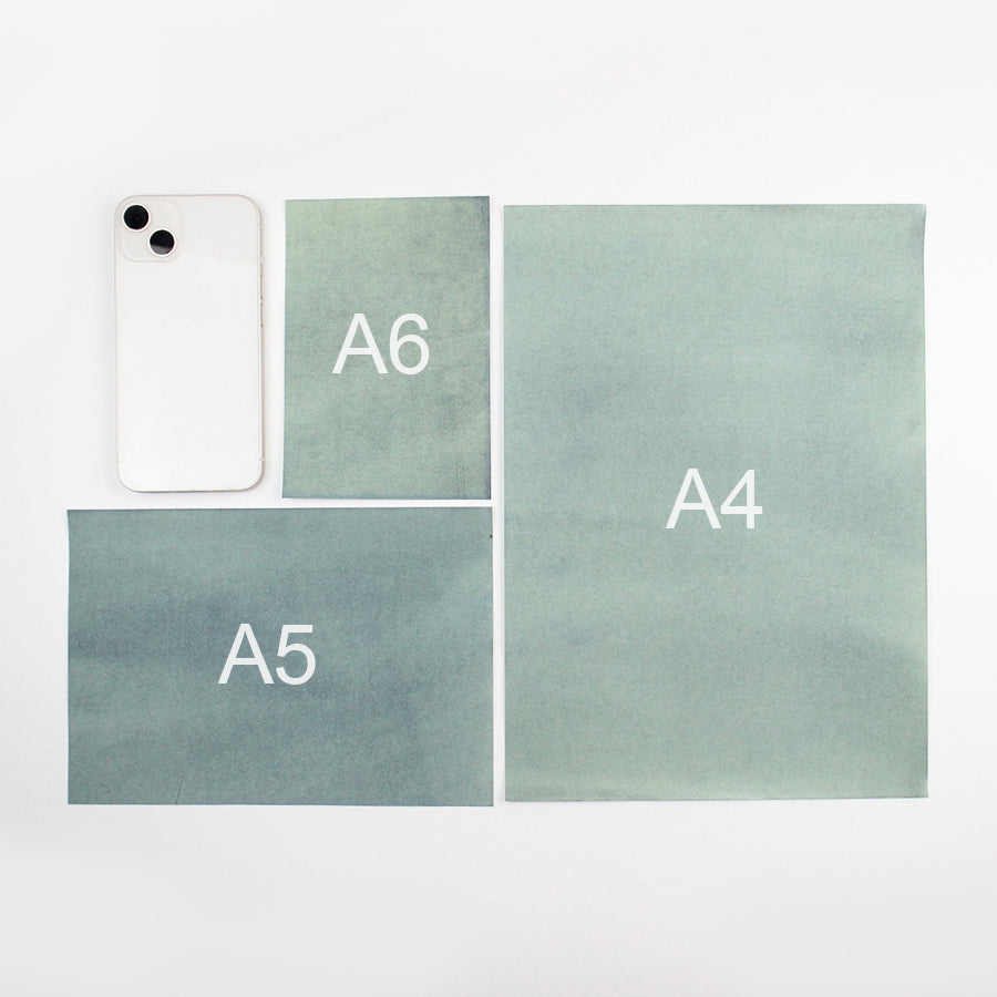 Cyanotype Set A6 DIY Cyanotype Refill | 12 Cyanotype Sheets | For Bookmarks/Postcards | Beginner-Friendly