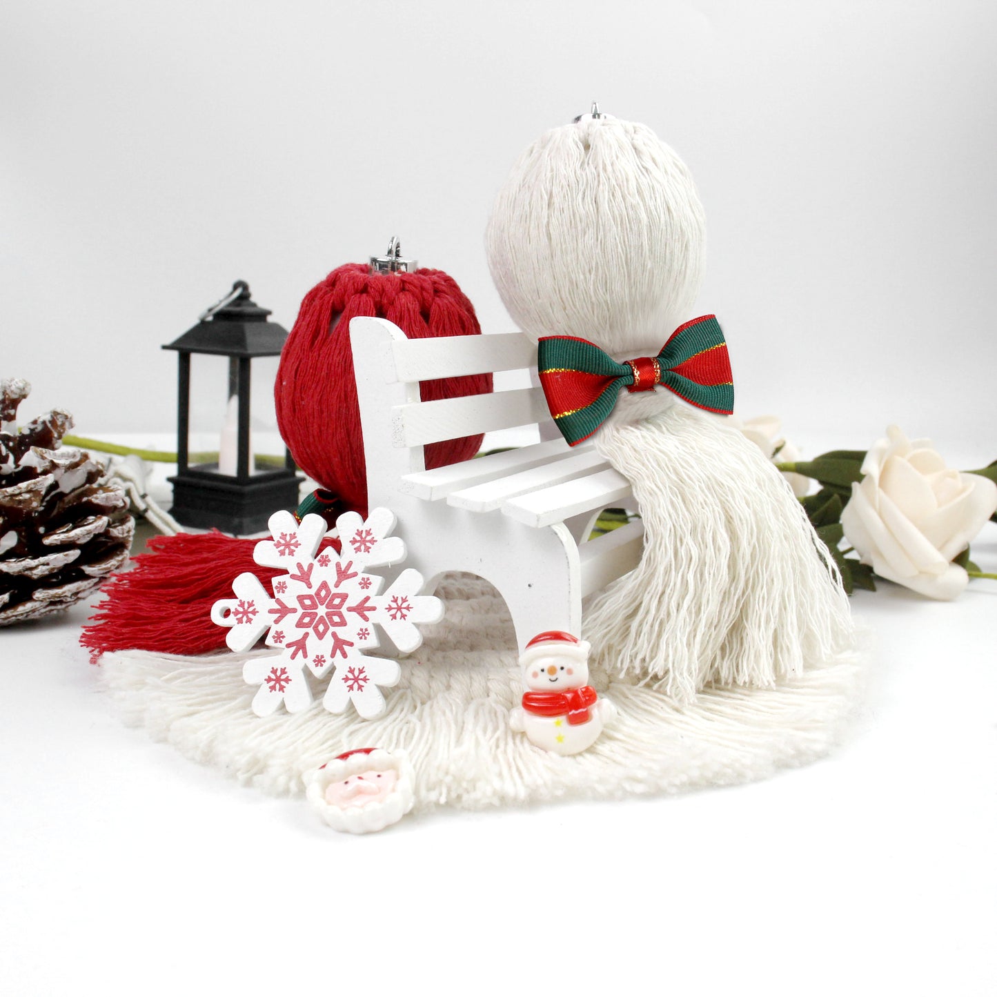 Christmas Tassel Decor Ball Weaving Kit Macrame Kit | Car/Home Use | Holiday DIY Gift | Beginner-Suitable| Multi-Scene Decor