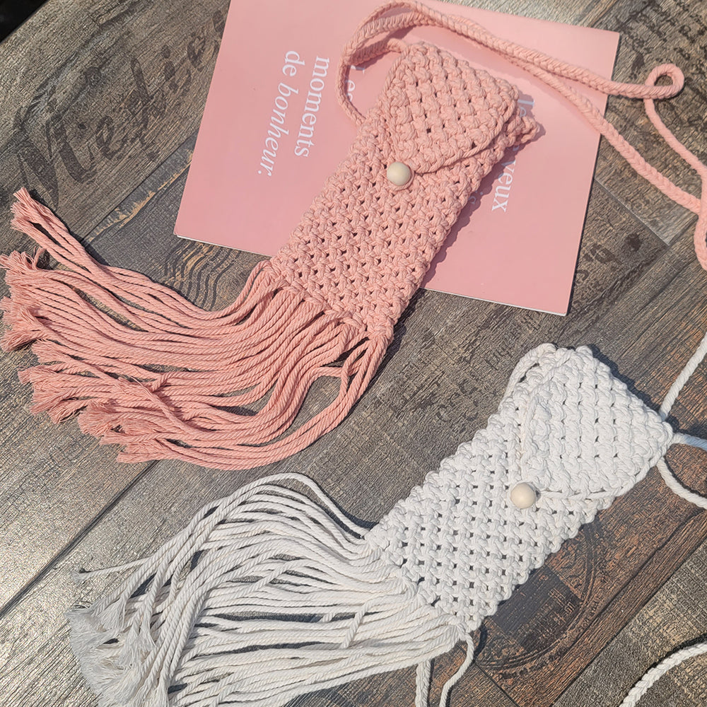 Tassel Phone Bag Weaving Kit Macrame Kit | Strong Enclosure | Slim Woven Strap | DIY Gift| Beginner-Friendly
