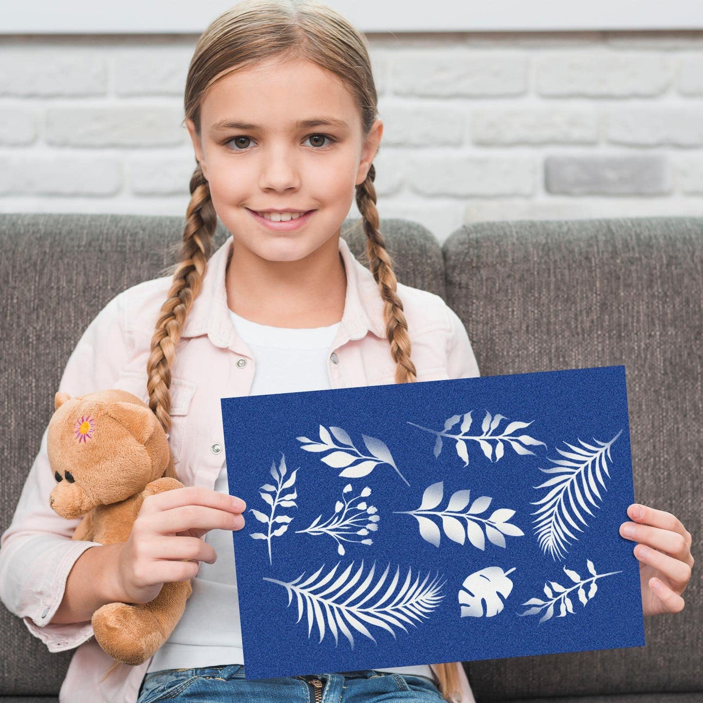 Cyanotype Set A6 DIY Cyanotype Refill | 12 Cyanotype Sheets | For Bookmarks/Postcards | Beginner-Friendly