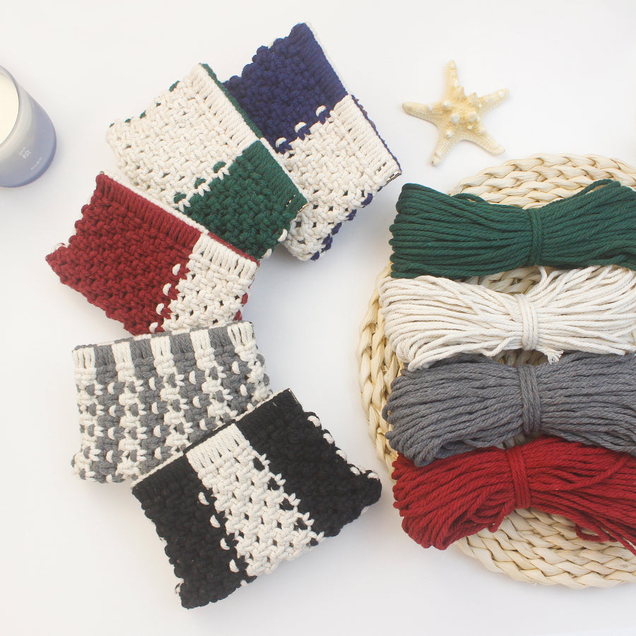 Spring Clip Wallet Weaving Kit Macrame Kit | Customizable Colors | Easy Open/Close | DIY Gift | Bohemian Style
