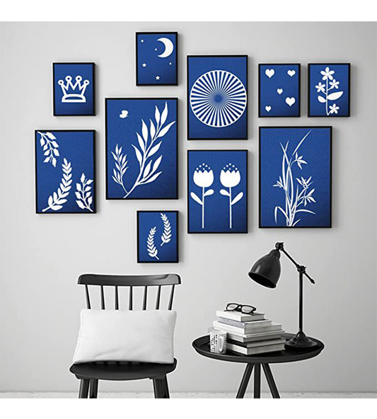 A4 Cyanotype Craft Kit Cyanotype Set | Sun Art Paper | 2 Cyanotype Sheets | For Photography/DIY Enthusiasts
