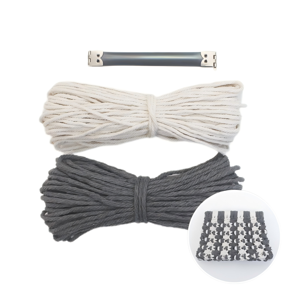 Spring Clip Wallet Weaving Kit Macrame Kit | Customizable Colors | Easy Open/Close | DIY Gift | Bohemian Style