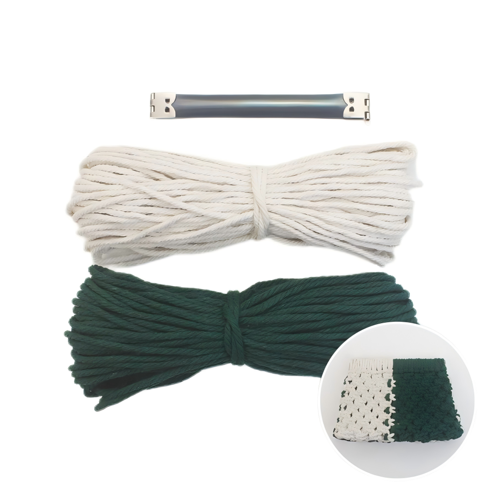 Spring Clip Wallet Weaving Kit Macrame Kit | Customizable Colors | Easy Open/Close | DIY Gift | Bohemian Style