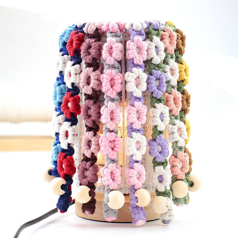 Macrame Kit Daisy Curtain Tieback Weaving Kit | Adjustable Strap | Organizing Band | Beginner Weaving | Exquisite Flower