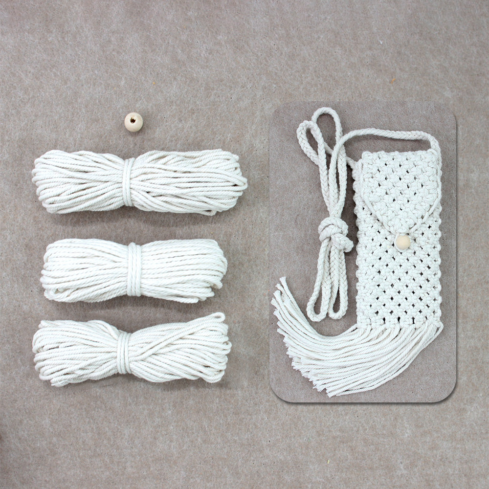 Tassel Phone Bag Weaving Kit Macrame Kit | Strong Enclosure | Slim Woven Strap | DIY Gift| Beginner-Friendly