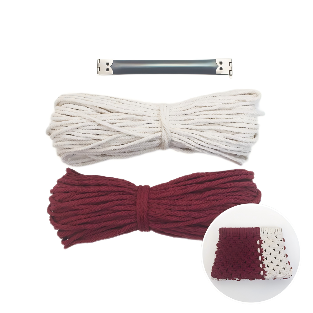Spring Clip Wallet Weaving Kit Macrame Kit | Customizable Colors | Easy Open/Close | DIY Gift | Bohemian Style