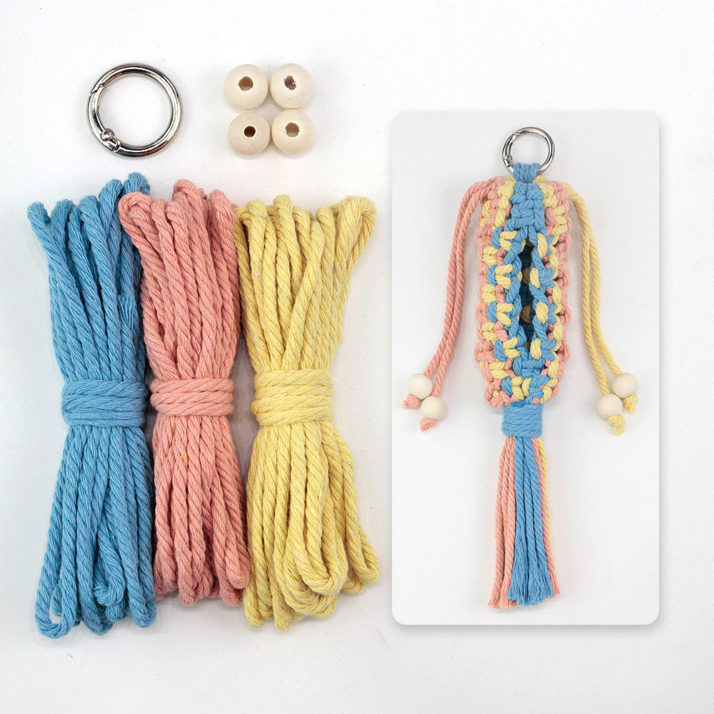 Pet Storage Bag Weaving Kit Macrame Kit | Poop Bag Holder | Compact & Convenient | Handmade Gift | Beginner-Suitable
