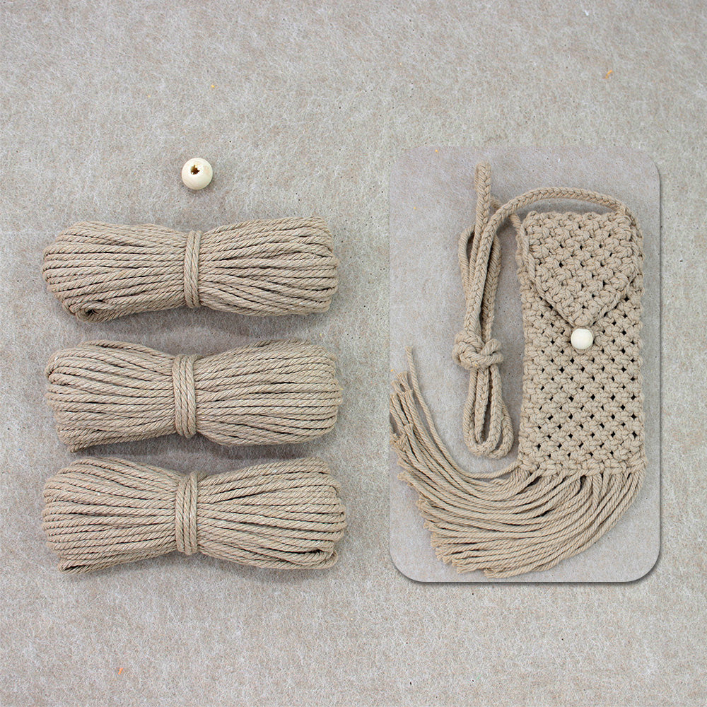 Tassel Phone Bag Weaving Kit Macrame Kit | Strong Enclosure | Slim Woven Strap | DIY Gift| Beginner-Friendly