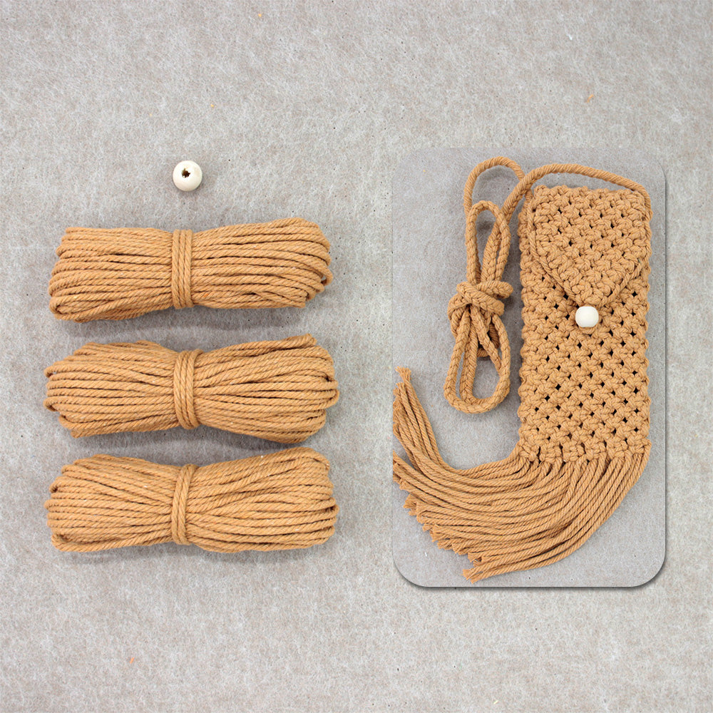 Tassel Phone Bag Weaving Kit Macrame Kit | Strong Enclosure | Slim Woven Strap | DIY Gift| Beginner-Friendly