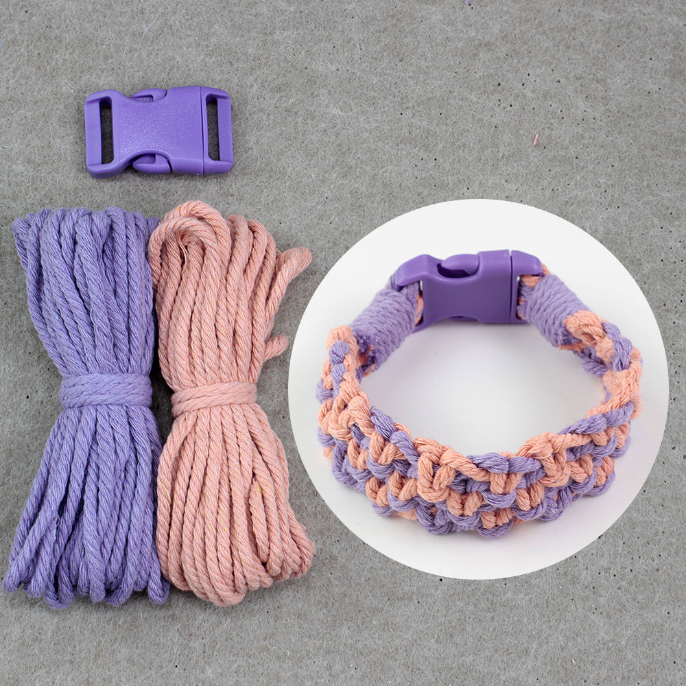 Square Pet Collar Weaving Kit Macrame Kit | Wide Style (Elegant & Cute) | Holiday DIY Handmade Gift | Beginner-Suitable